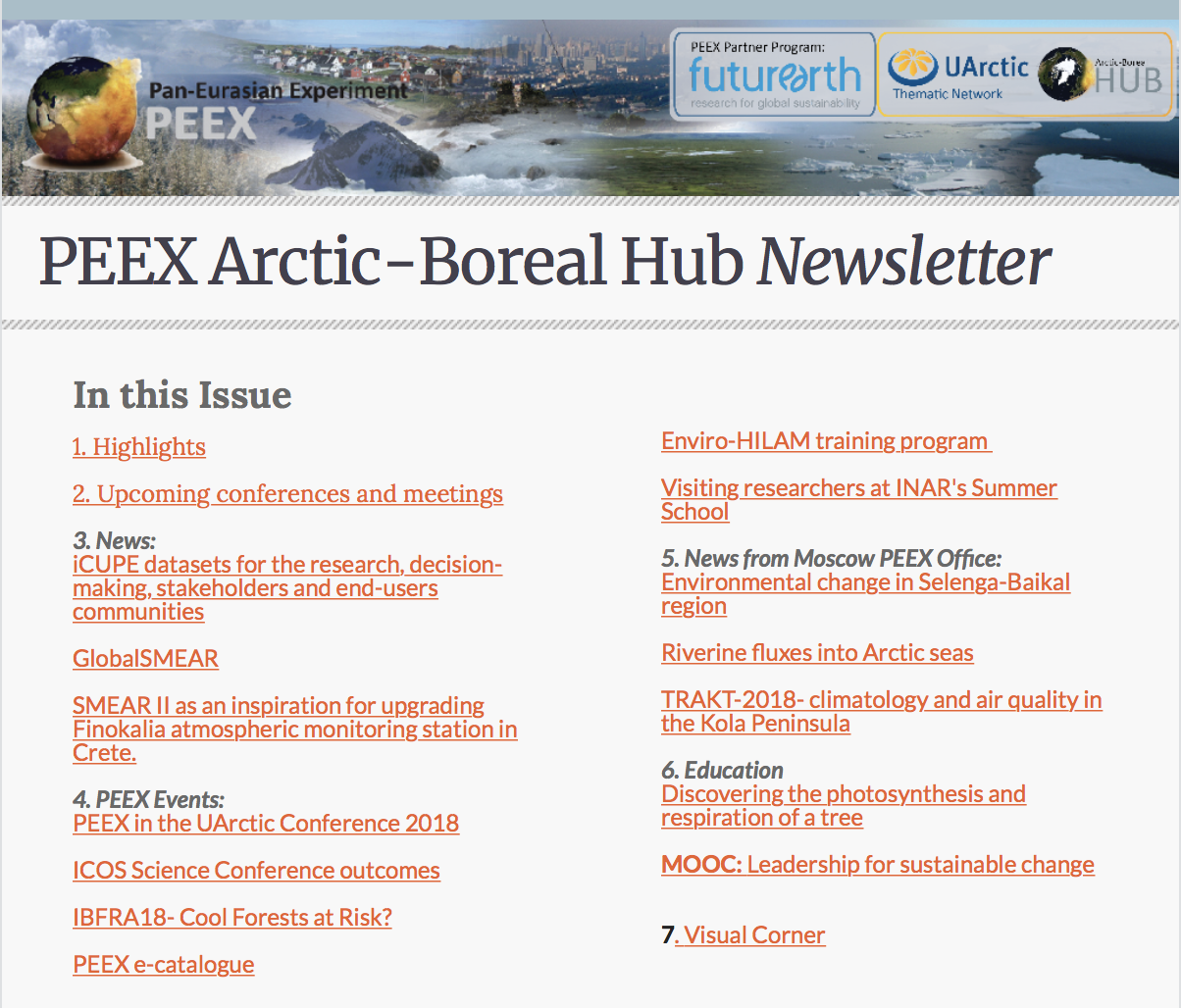 PEEX Newsletter6 Oct2018